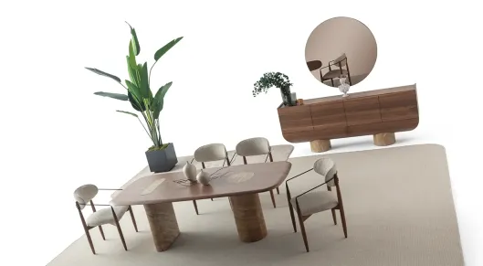 Product img 2, Venedik Ahşap Ayaklı Yemek Odası Takımı